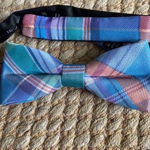 Men’s Adjustable George Plaid Preppy Bow Tie